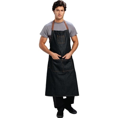 Chef Works B340 náprsní zástěra Memphis v Urban stylu černá