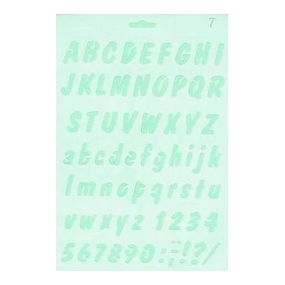 Fandy Šablona abeceda 17x26 cm – Zboží Dáma