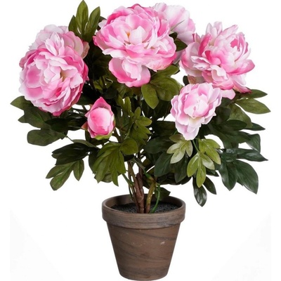 Umělá rostlina Pivoňka, 50 cm, růžová 1139025