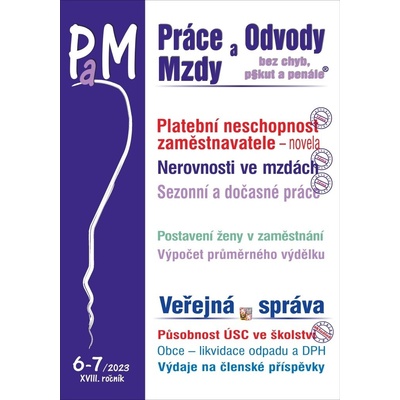 PaM 6-7/2023 Platební neschopnost zaměstnavatele - autor neuvedený