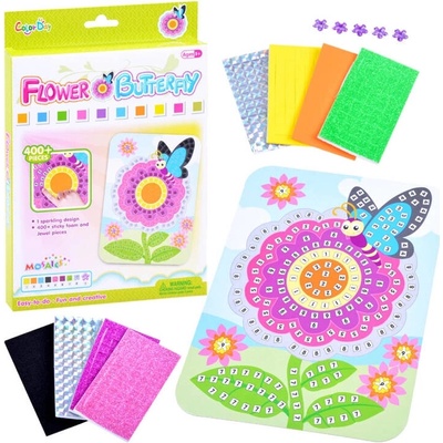 JOKO Mozaika Kvet a Motýľ trblietavá