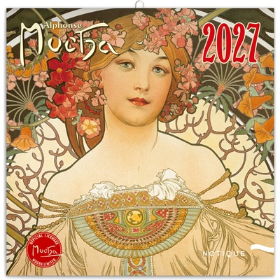 Poznámkový Alfons Mucha 30x30cm 2027