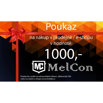 MelCon Dárkový poukaz na nákup v hodnotě 1000Kč