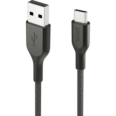 Playa by Belkin Кабел Belkin - Playa, USB-A/USB-C, braided, 1 m, черен (PMBK2002bt1MPBB)