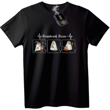 NOONEBRAND Тениска Хелоуин Регистрирана Медицинска Сестра - 7XL, Black