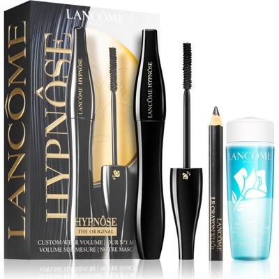 Lancôme Hypnôse 01 Noir riasenka pre extra objem 6,2 ml + Le crayon Khôl mini ceruzka na oči 0,7 g + Bi-Facil odličovač očí pre všetky typy pleti vrátane citlivej 30 ml darčeková sada