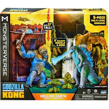MonsterVerse Godzilla x Kong Битката в Кухата земя с диорама