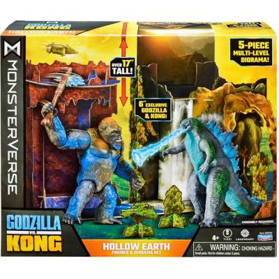 MonsterVerse Godzilla x Kong Битката в Кухата земя с диорама