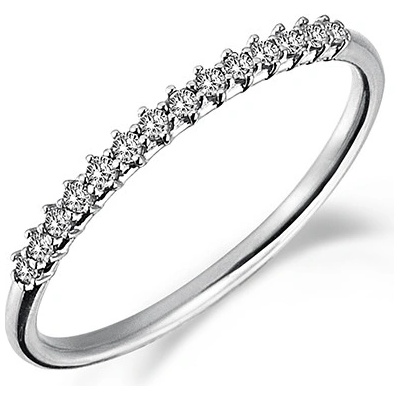 Lillian Vassago prsten se zirkony v bílém zlatě LLV98 GR075W