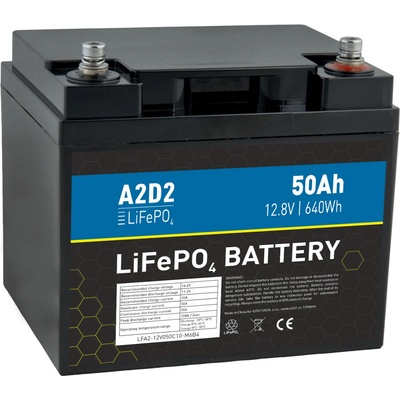 A2D2 LiFePO4 LFA2-12V050C10-M6B4 12,8V 50Ah originálne