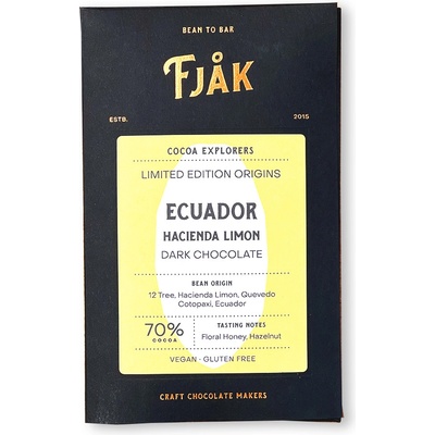 FJAK Sjokolade 70% ECUADOR HACIENDA LIMON 60 g