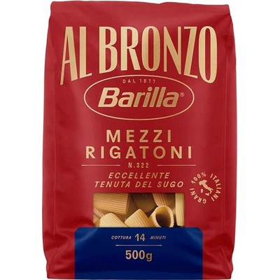 Barilla Al Bronzo Mezzi Rigatoni n°322 pasta 500g