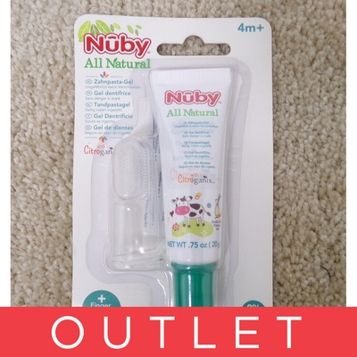 Nuby detská All Natural 45 g a zubná kefka 24m+