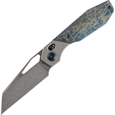 Kansept QTRO Damascus Stonewashed Titanium, Titanium Inlay K1118VA2