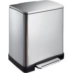 EKO 10 + 9 л. кош за отпадъци цвят матиран инокс ЕКО от серия e-cube (eko926819matts/s)