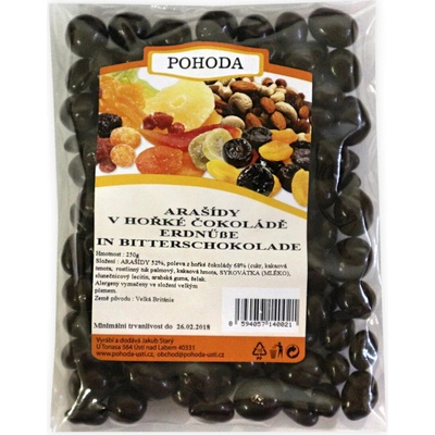 Velkoobchod Pohoda Arašídy v hořké čokoládě 250 g