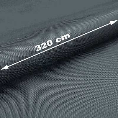 Vodu odpuzující oxfordová látka s teflonovou úpravou, 165 g/m², šíře 320 cm, grafitová
