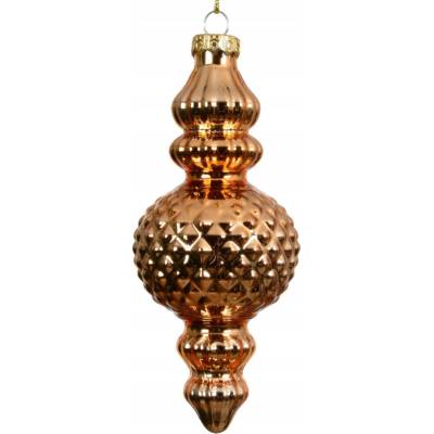 Kaemingk Sada 3 vianočných gulí - závesné, 15 cm, elegantné, čierno-zlaté, perleťové
