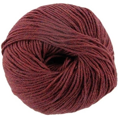 100% vlněná příze merino WOOLLY od DMC 50g, červený tvíd
