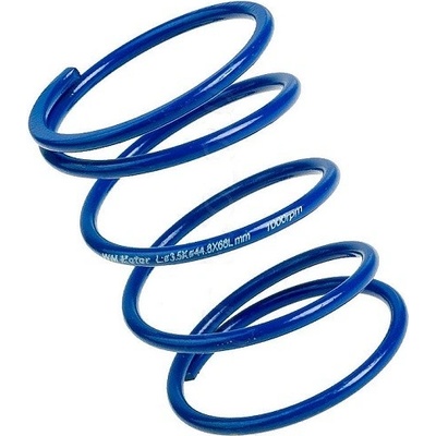 kontrastní pružina nízká 45x68 mm x 3,5 mm - tuning 2T modrá + 1000 ot/min