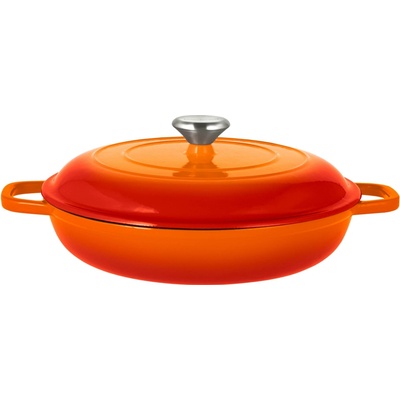 SILVERCREST Litinová servírovací pánev Premium, Ø 30 cm (oranžová)