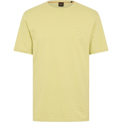 Boss Тениска Boss Mens BOSS ORANGE Tales T-Shirt with Logo Patch Premium Cotton - Beige 267