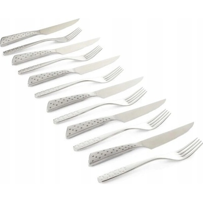 Weber Deluxe Sada príborov na steaky ostré steakové nože vidličky 12 ks