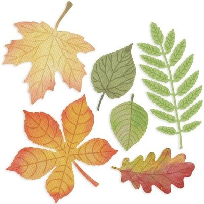 DP Craft vyřezávací šablona Listy 6 ks – Zboží Mobilmania