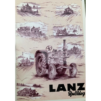 KOVAP Cedule plechová LANZ BULDOG 0791 2ks