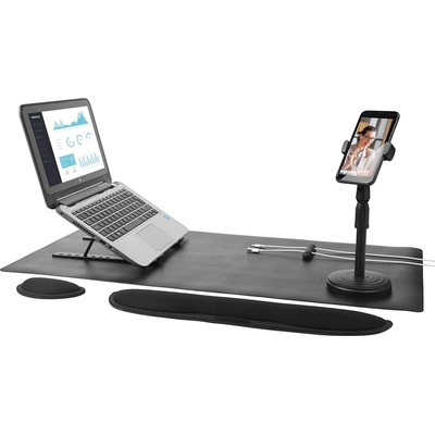 Intempo Офис комплект 6 в 1 Intempo EE6800BLKSTKEU7, Пластмаса, Аксесоари, Черен (EE6800BLKSTKEU7)