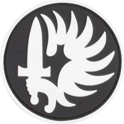 Gumová nášivka Armamat Legion - čierna-biela