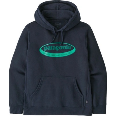 Patagonia '95 OVAL LOGO UPRISAL HOODY tmavě modrá