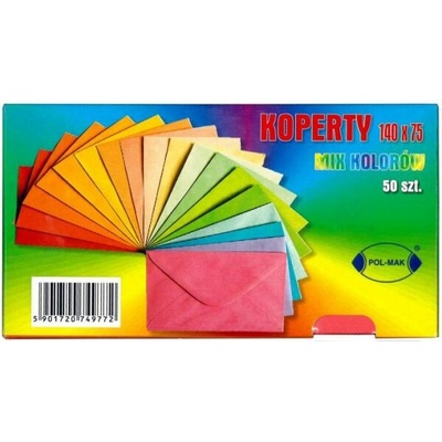 Obálka 150x85 100g barevná 1 ks mix /50/