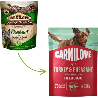 Caenilove Paté Turkey & Pheasant with Raspberry Leaves 300 g