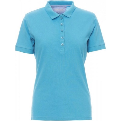 PAYPER glamour 000305-0023 / Дамска поло тениска с къс ръкав - атолово синьо xl (000305002309001xl)