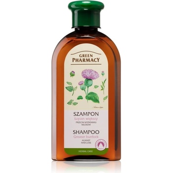 Green Pharmacy Hair Care Greater Burdock šampon proti padání vlasů Parabens Artificial Colouring SLS SLES Free 350 ml