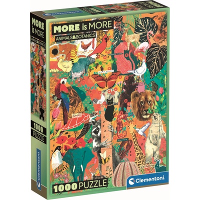 Clementoni Пъзел Clementoni от 1000 части - Животни и ботаника (37073)