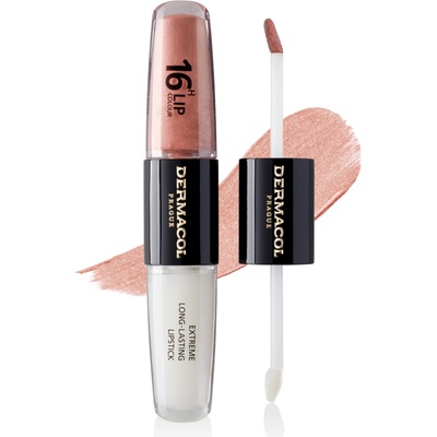 Dermacol 16H Lip Colour Extreme Long-Lasting Lipstick dlhotrvajúca dvojfázová farba a lesk na pery No. 05 8 ml