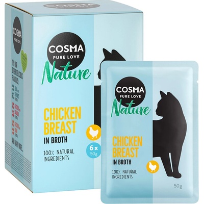 Cosma Nature kapsičky kuřecí prsa 6 x 50 g