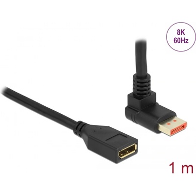 Delock Разширителен кабел Delock DisplayPort с 90° извит нагоре конектор - с втулка 8K 60 Hz 1