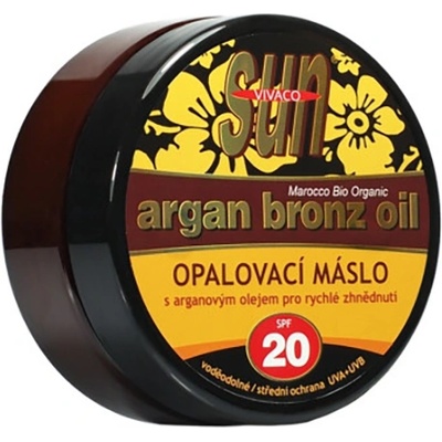 Vivaco Sun Argan Bronz Oil Tanning Butter слънцезащитно масло spf 20 унисекс 200 мл