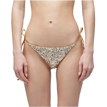 SUNDEK Anita adjustable lace slip with sequins bikini bottom - Golden (Gold)