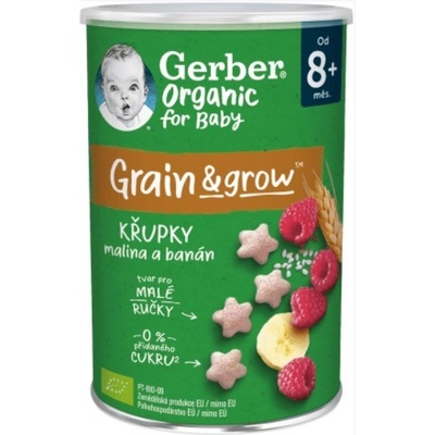 GERBER Organic křupky mal ban 8m+ 35 g