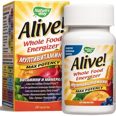 Nature's Way Alive Whole Food Energizer, 30 таблетки, Nature's Way (14925)
