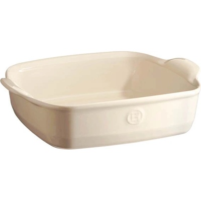 Emile Henry 22 х 22 см квадратна керамична тава в цвят екрю emile henry