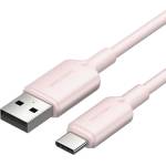 Vention USB-A 2.0/M - USB-C/M, 2 м, (розов), кабел