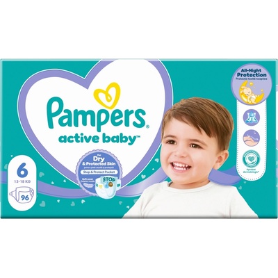 Procter and Gamble Pampers ActiveB Mega Box S6 (96 бр. /FOL)