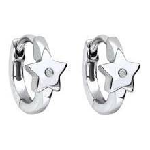 D for diamond Detské strieborné náušnice s diamantom E6393