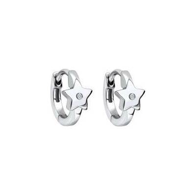 D for diamond Detské strieborné náušnice s diamantom E6393