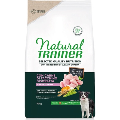 Natural Trainer Selected Quality Nutrition Adult Medium & Maxi Turkey 10 kg